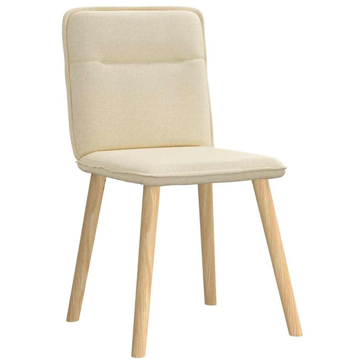 spisebordsstole 4 stk. stof cremefarvet