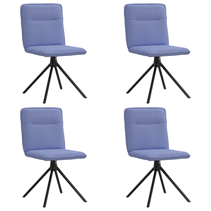 spisebordsstole 4 stk. Jeans blåt stof