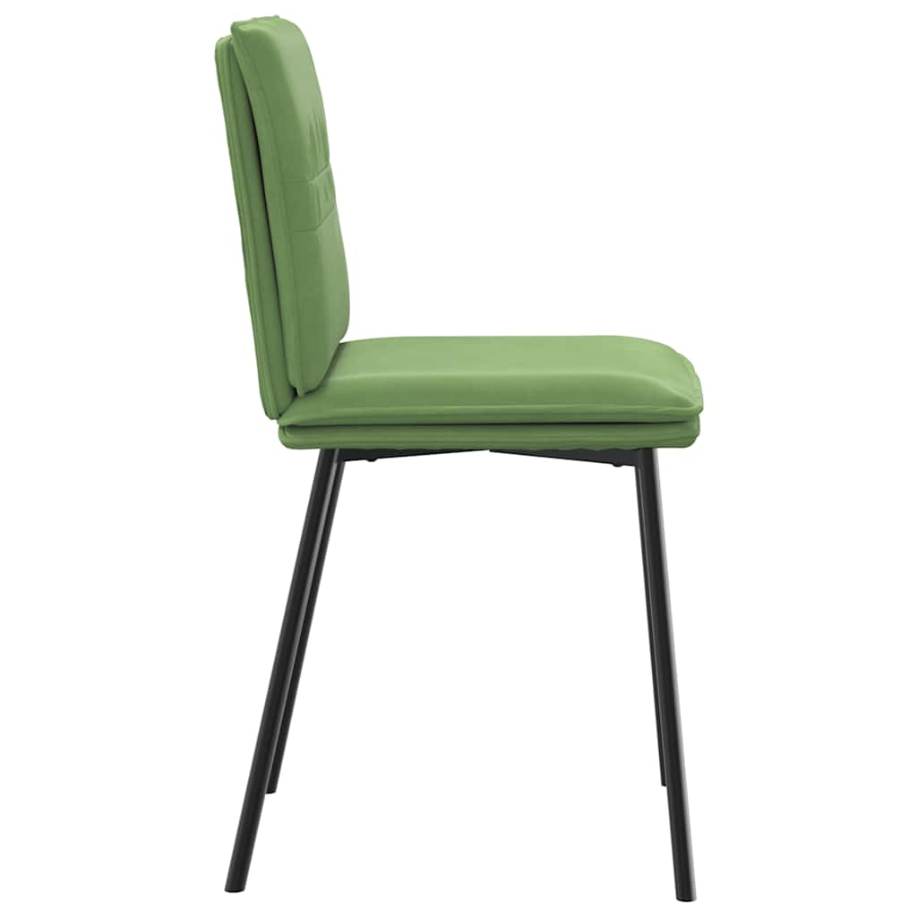 spisebordsstole 4 stk. velour lysegrøn