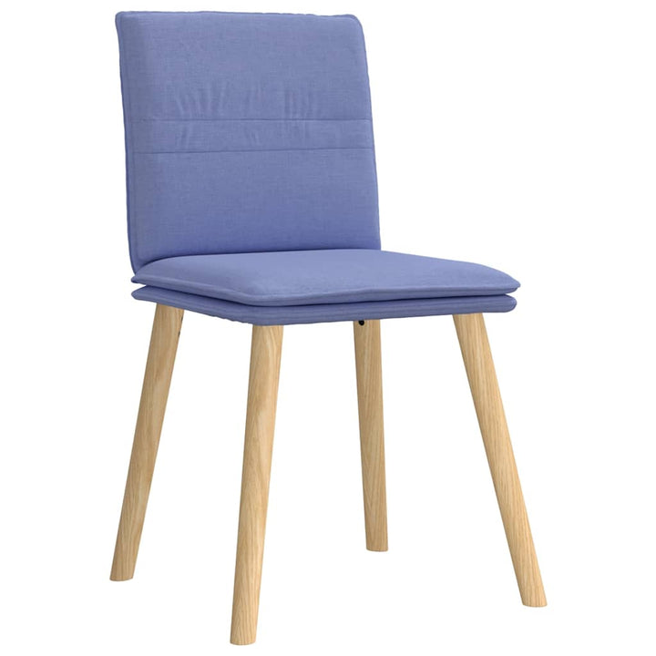 spisebordsstole 4 stk. Jeans blåt stof