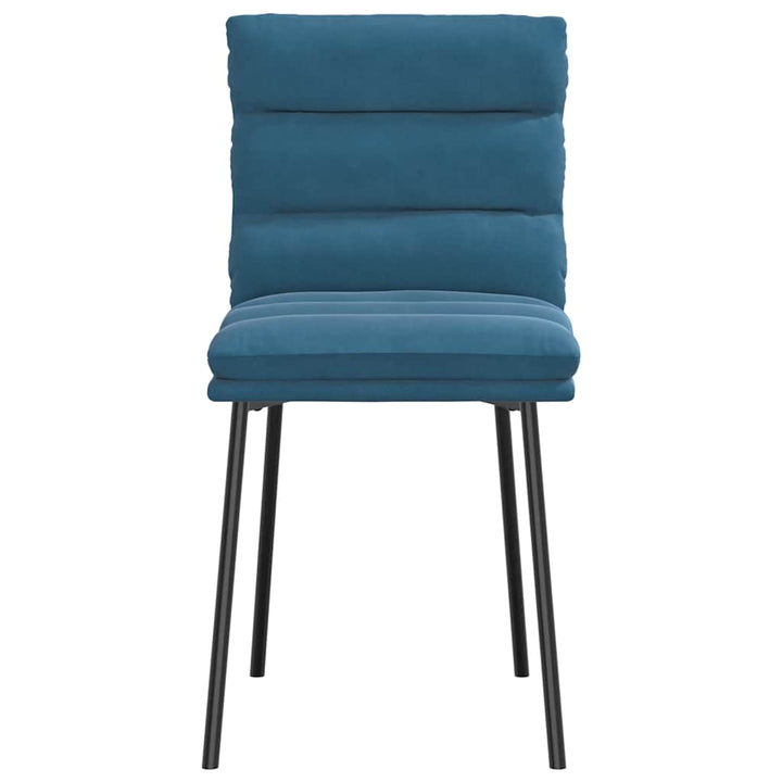 spisebordsstole 4 stk. velour blå