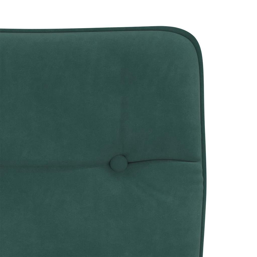 spisebordsstole 4 stk. velour mørkegrøn