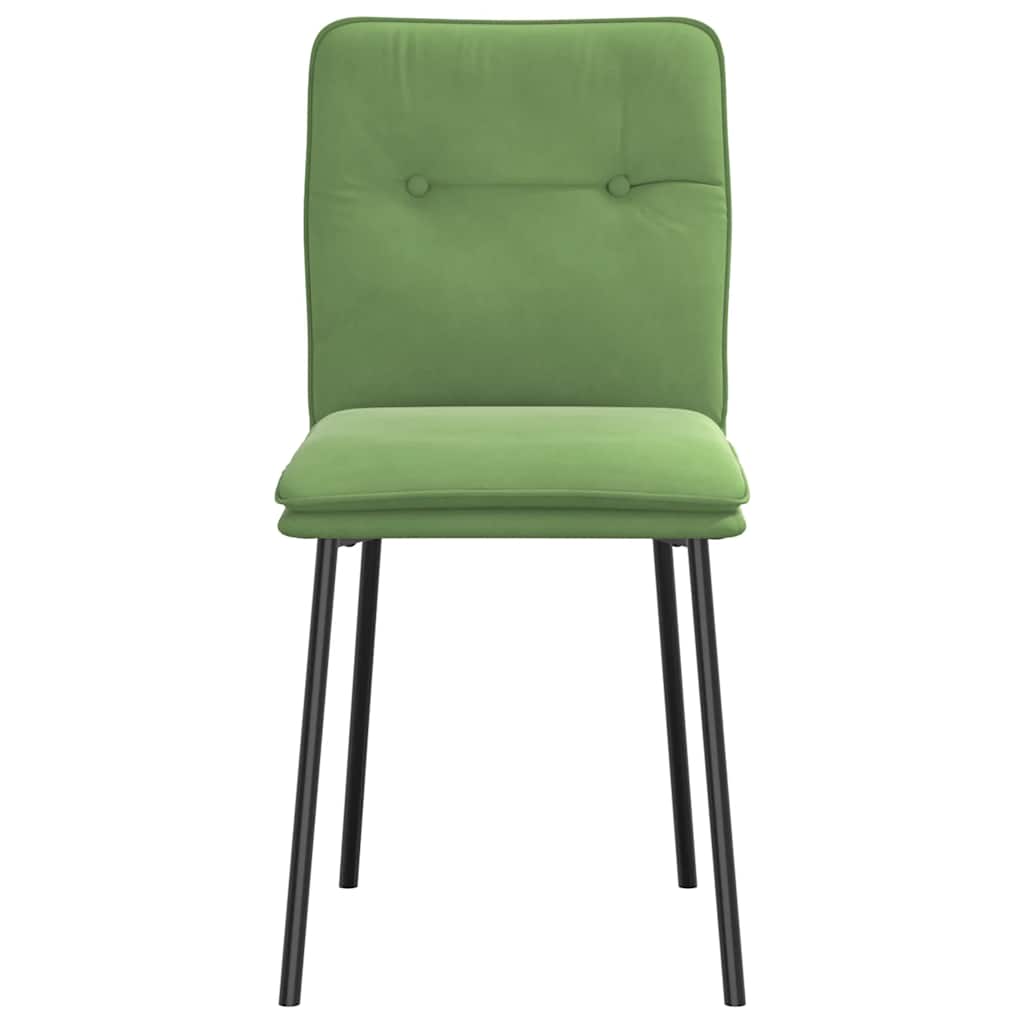 spisebordsstole 4 stk. velour lysegrøn