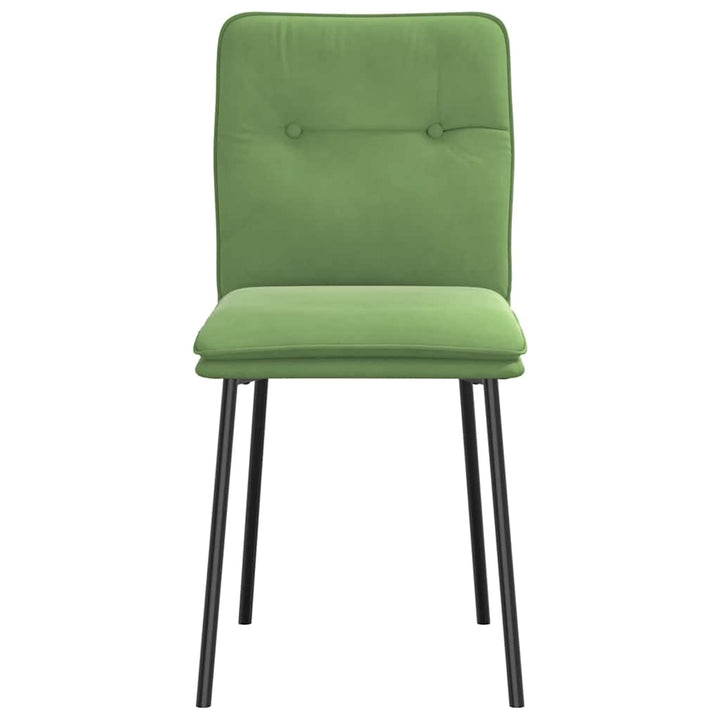 spisebordsstole 4 stk. velour lysegrøn