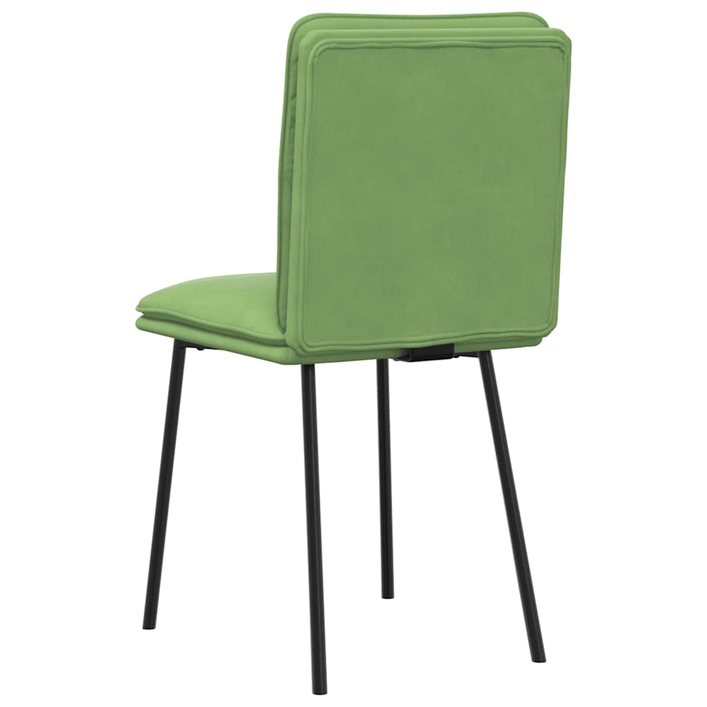 spisebordsstole 4 stk. velour lysegrøn