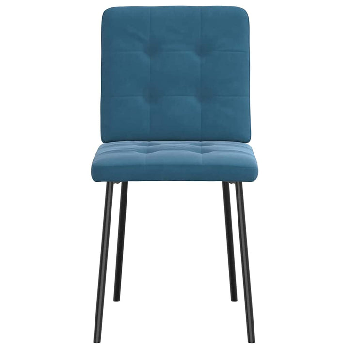 spisebordsstole 6 stk. velour blå