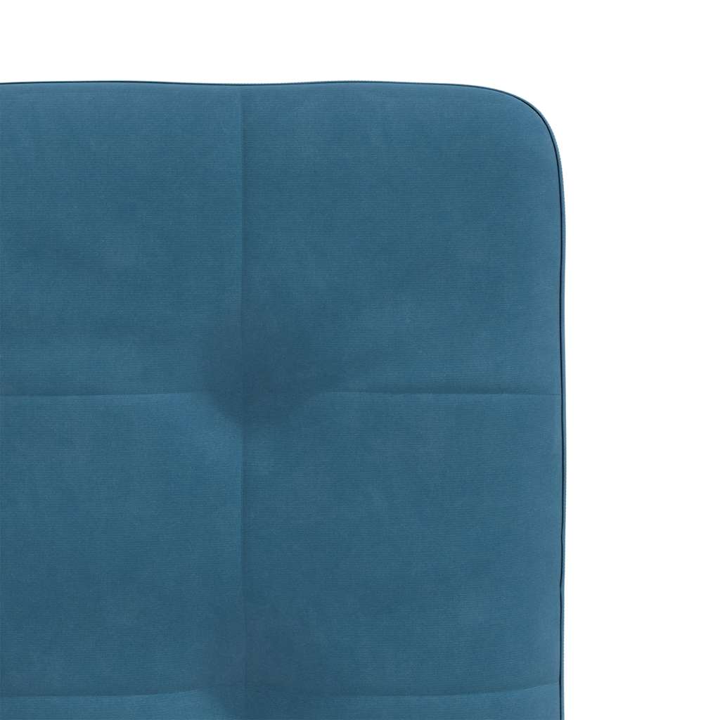 spisebordsstole 6 stk. velour blå