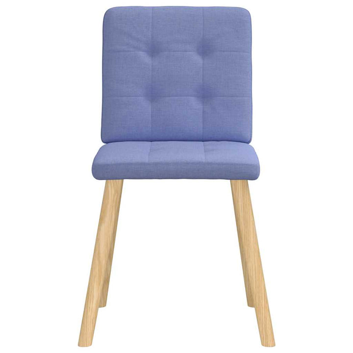 spisebordsstole 6 stk. Jeans blåt stof