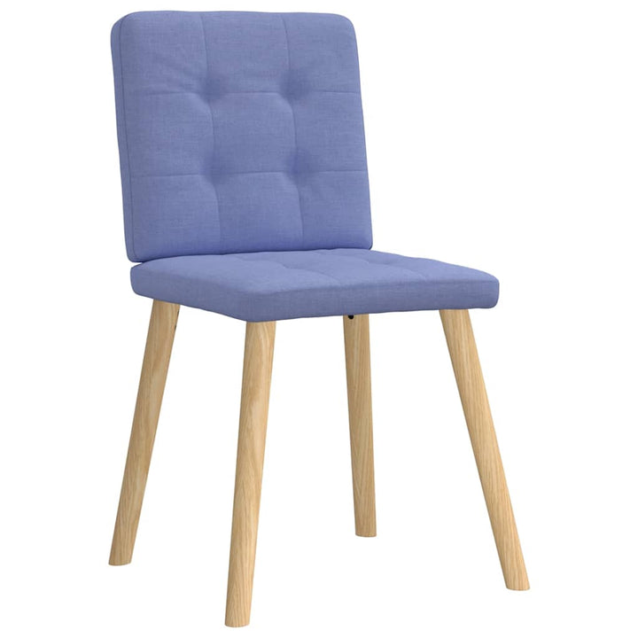 spisebordsstole 6 stk. Jeans blåt stof