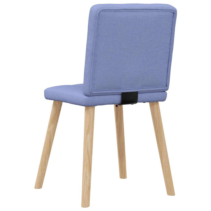 spisebordsstole 6 stk. Jeans blåt stof