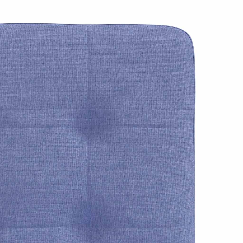 spisebordsstole 6 stk. Jeans blåt stof