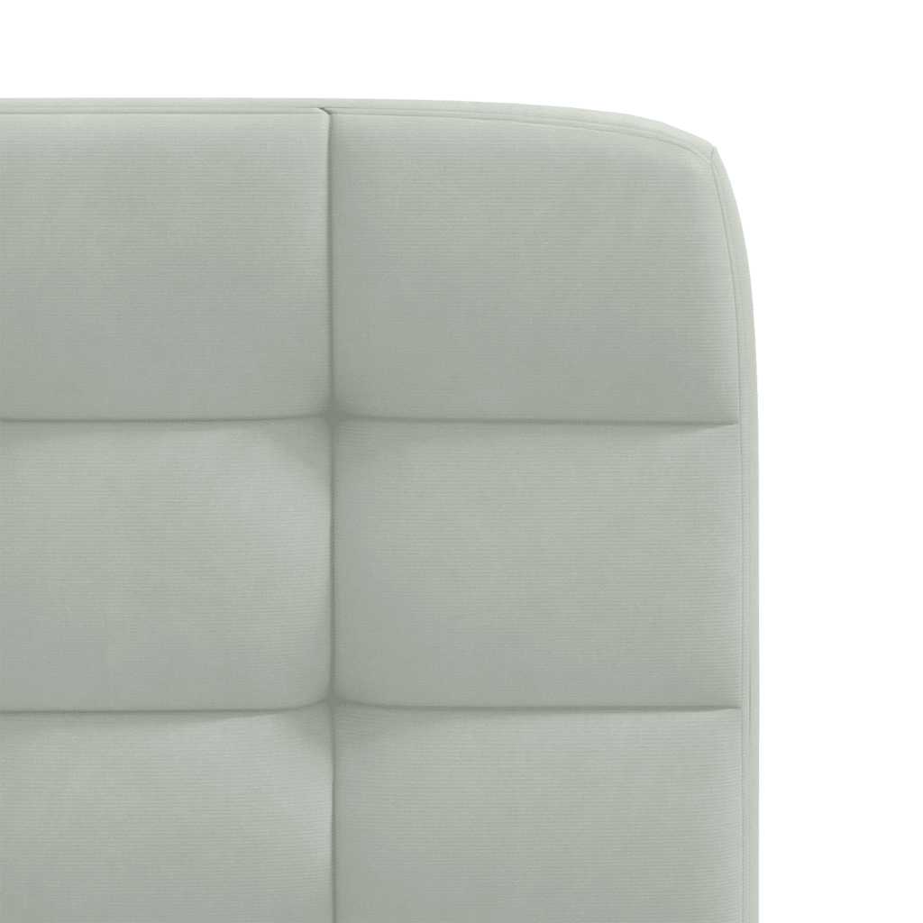 spisebordsstole 6 stk. velour lysegrå