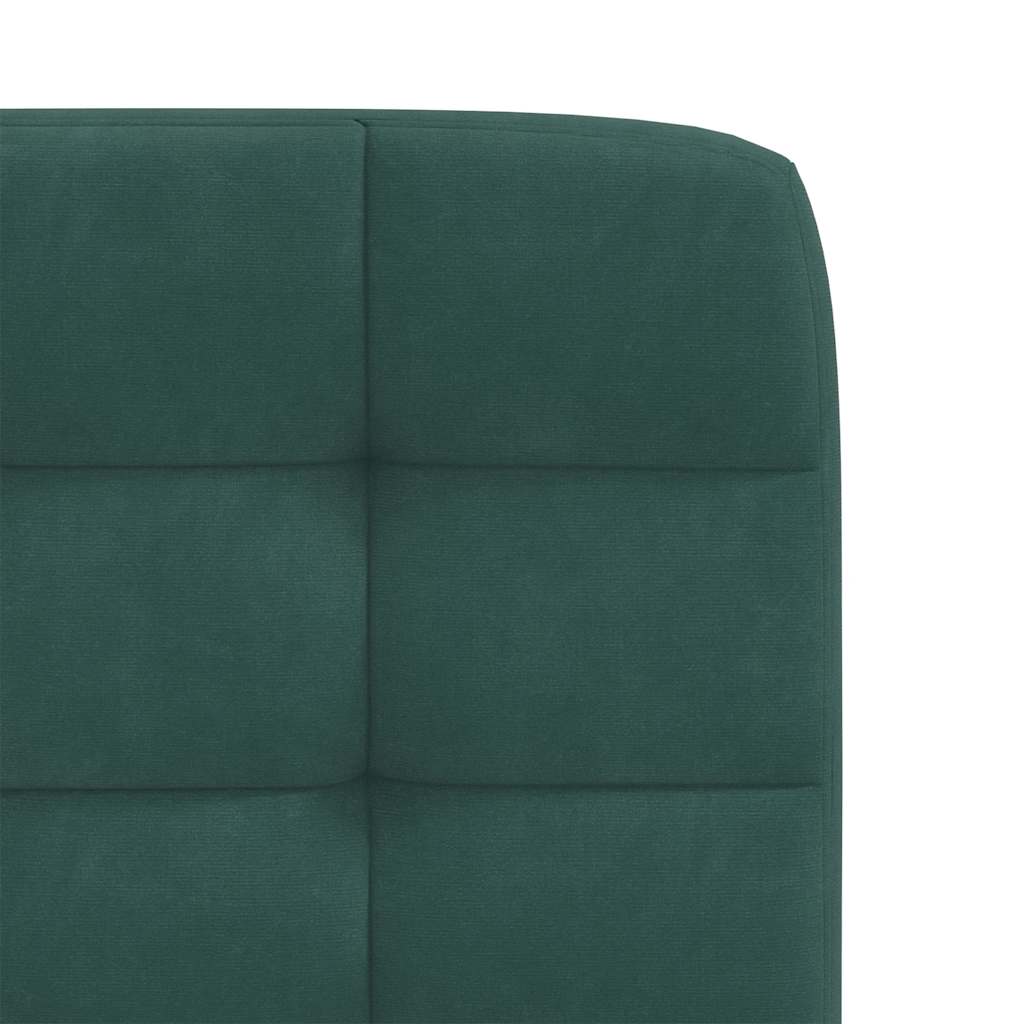 spisebordsstole 6 stk. velour mørkegrøn