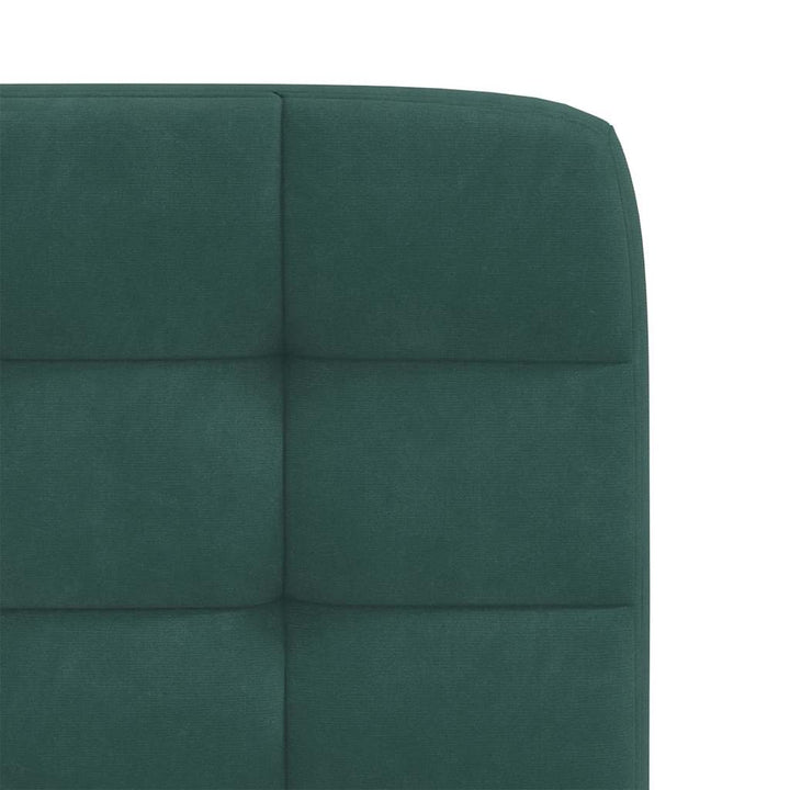 spisebordsstole 6 stk. velour mørkegrøn
