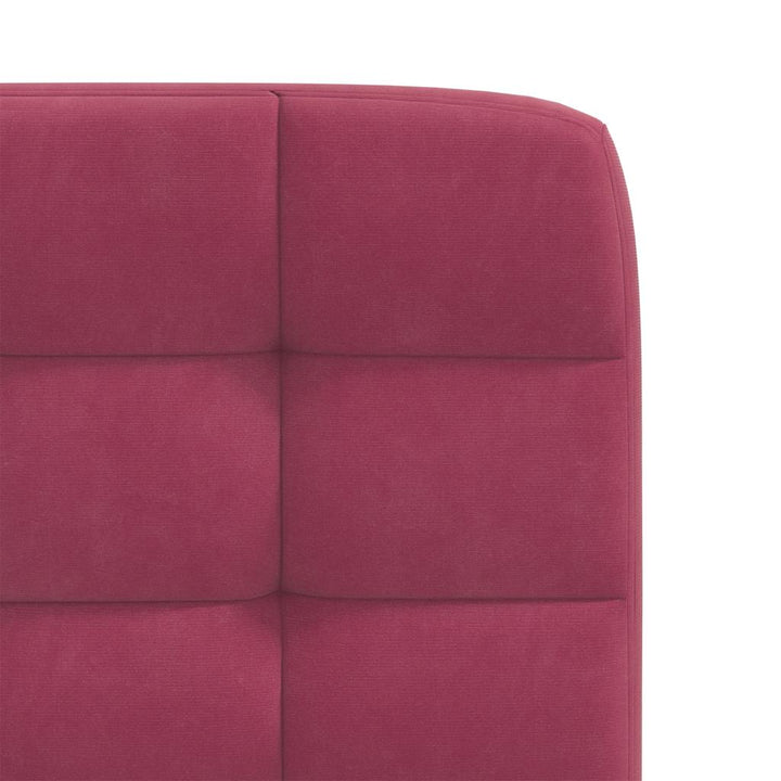 spisebordsstole 6 stk. velour vinrød