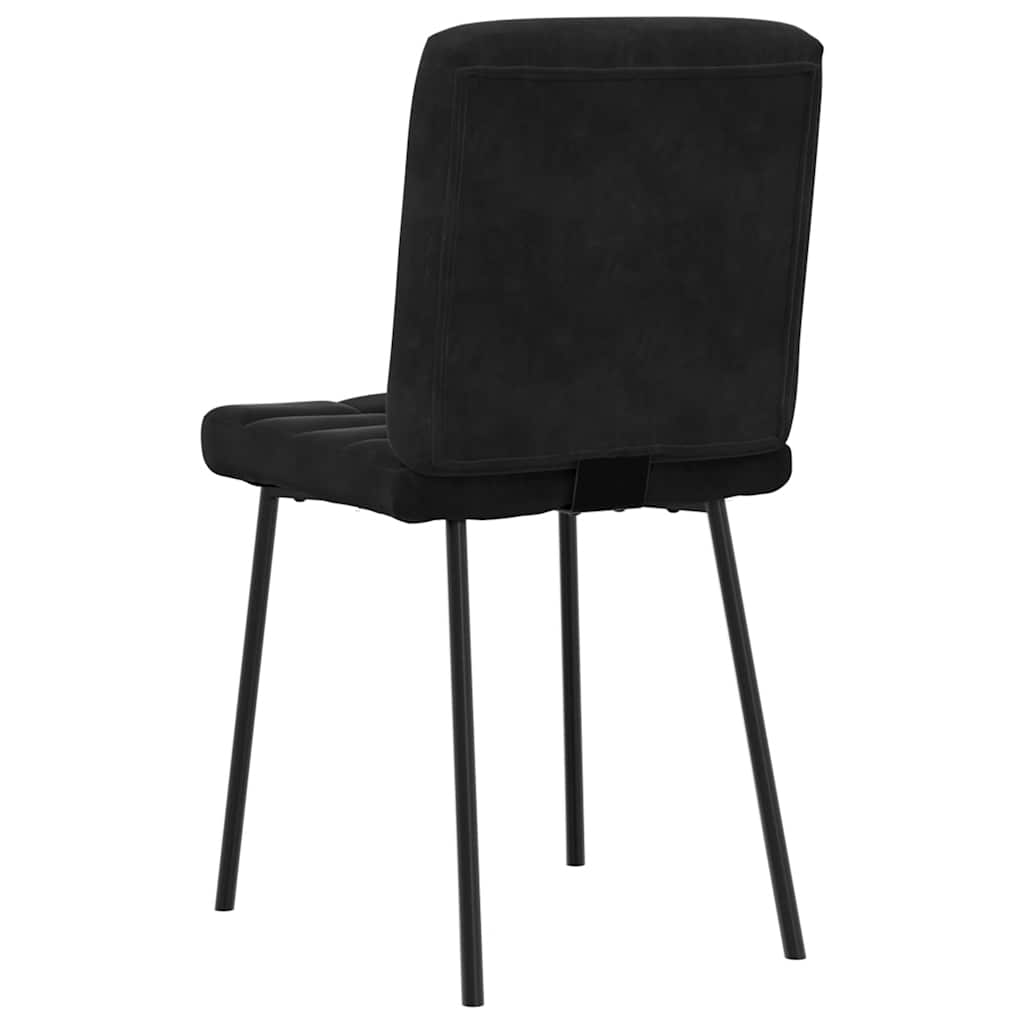 spisebordsstole 6 stk. velour sort