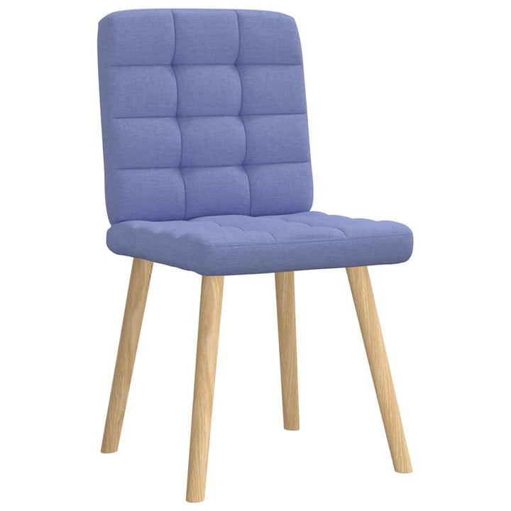 spisebordsstole 6 stk. Jeans blåt stof