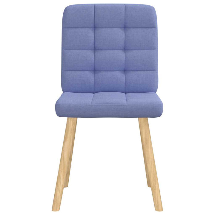 spisebordsstole 6 stk. Jeans blåt stof