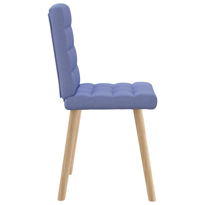 spisebordsstole 6 stk. Jeans blåt stof