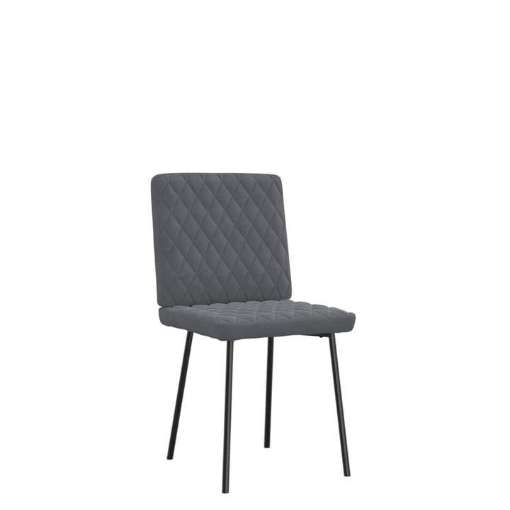 spisebordsstole 6 stk. velour mørkegrå