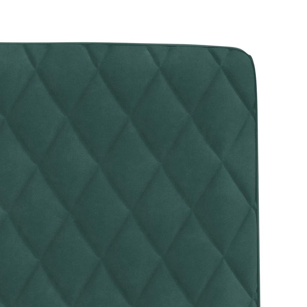 spisebordsstole 6 stk. velour mørkegrøn
