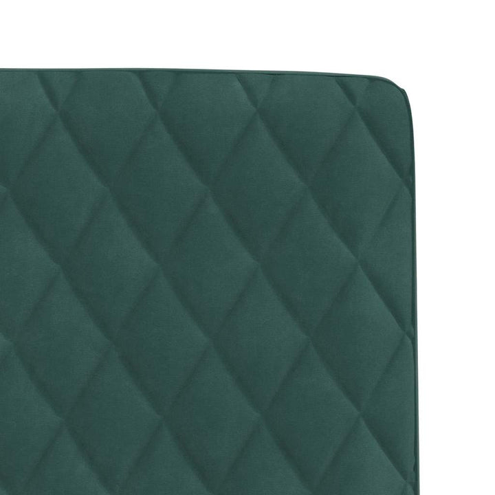 spisebordsstole 6 stk. velour mørkegrøn