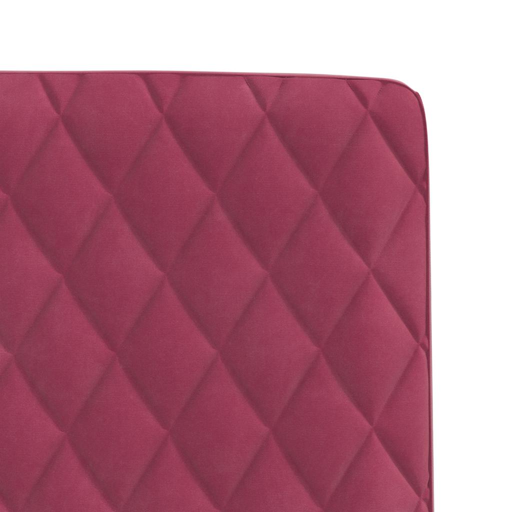 spisebordsstole 6 stk. velour vinrød