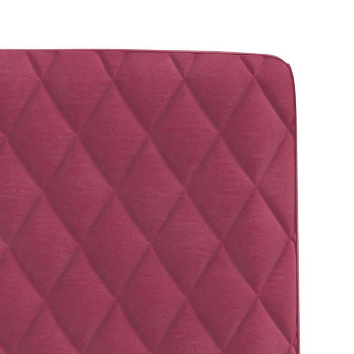 spisebordsstole 6 stk. velour vinrød