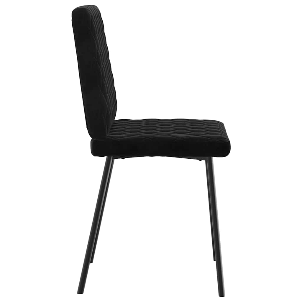 spisebordsstole 6 stk. velour sort