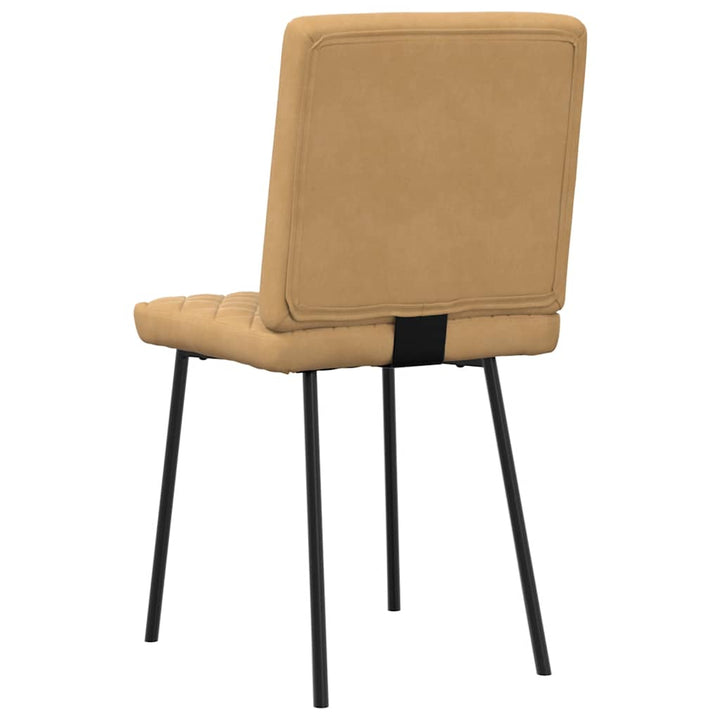 spisebordsstole 6 stk. velour brun