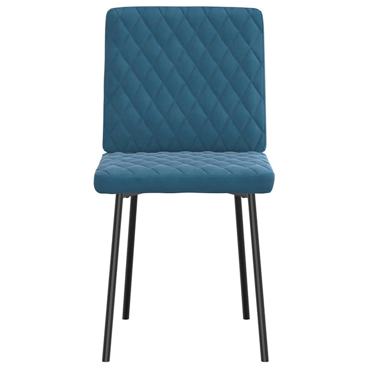 spisebordsstole 6 stk. velour blå