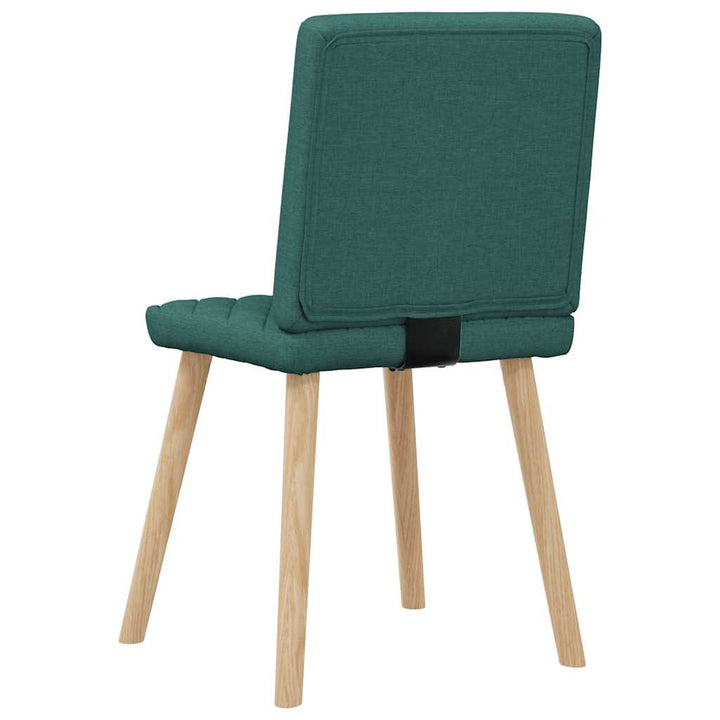 spisebordsstole 6 stk. stof mørkegrøn