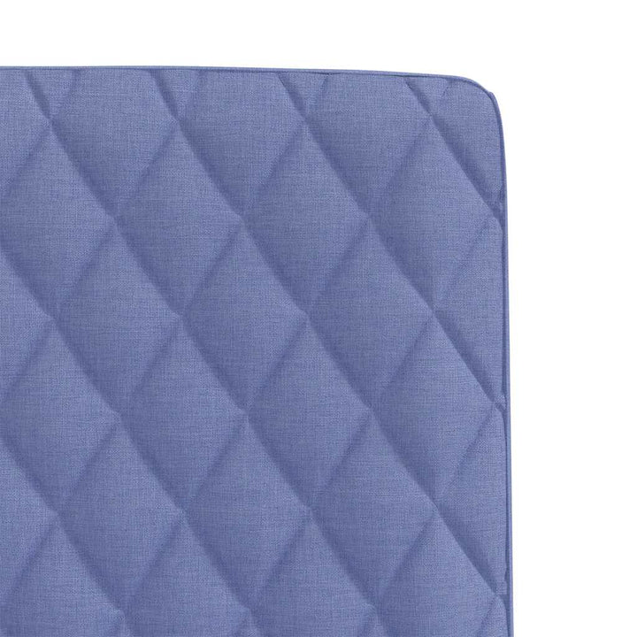 spisebordsstole 6 stk. Jeans blåt stof