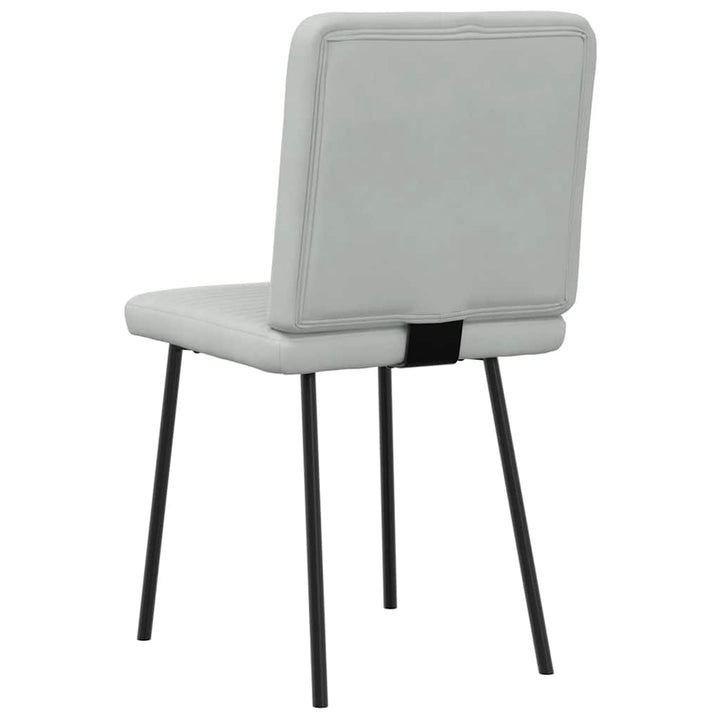 spisebordsstole 6 stk. velour lysegrå