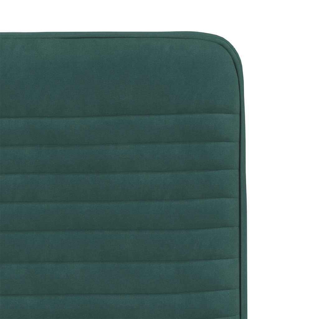 spisebordsstole 6 stk. velour mørkegrøn
