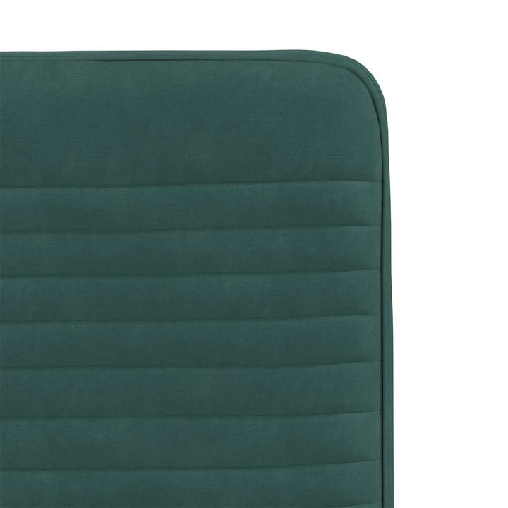 spisebordsstole 6 stk. velour mørkegrøn
