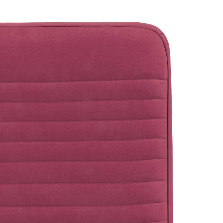 spisebordsstole 6 stk. velour vinrød