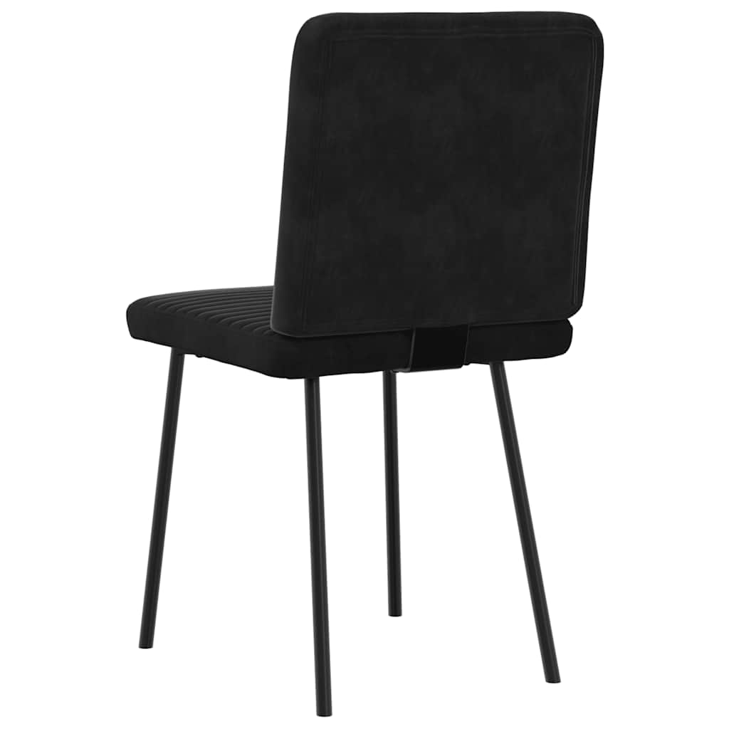 spisebordsstole 6 stk. velour sort