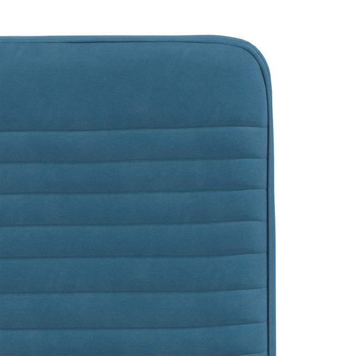 spisebordsstole 6 stk. velour blå