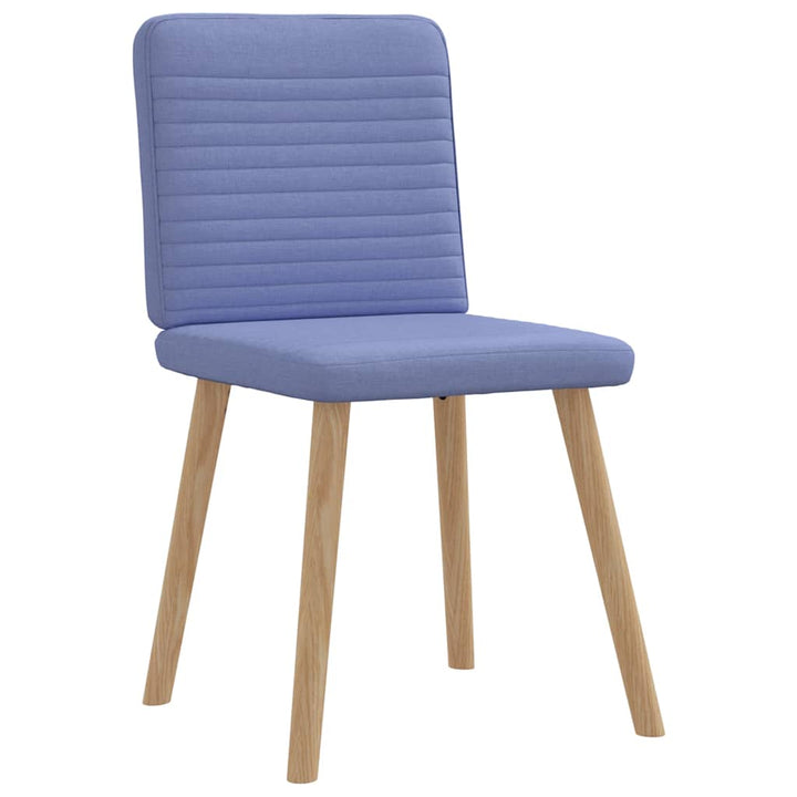spisebordsstole 6 stk. Jeans blåt stof