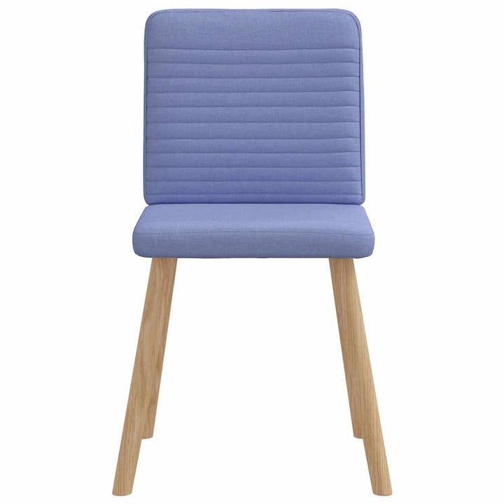 spisebordsstole 6 stk. Jeans blåt stof