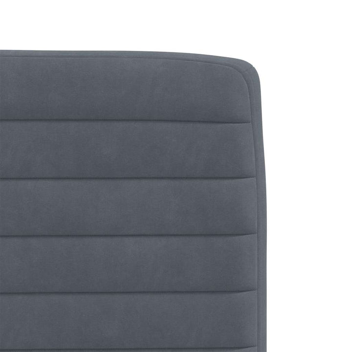 spisebordsstole 6 stk. velour mørkegrå