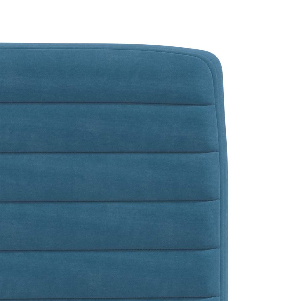 spisebordsstole 6 stk. velour blå