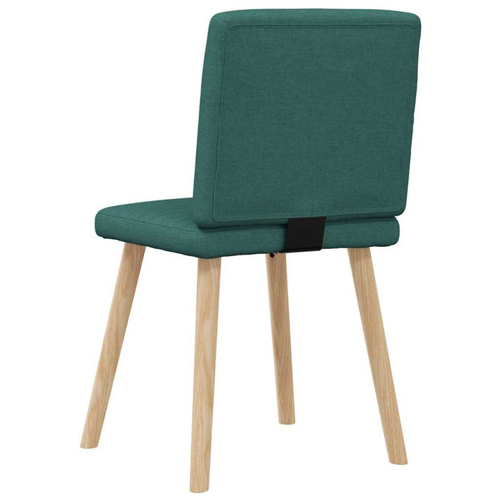 spisebordsstole 6 stk. stof mørkegrøn