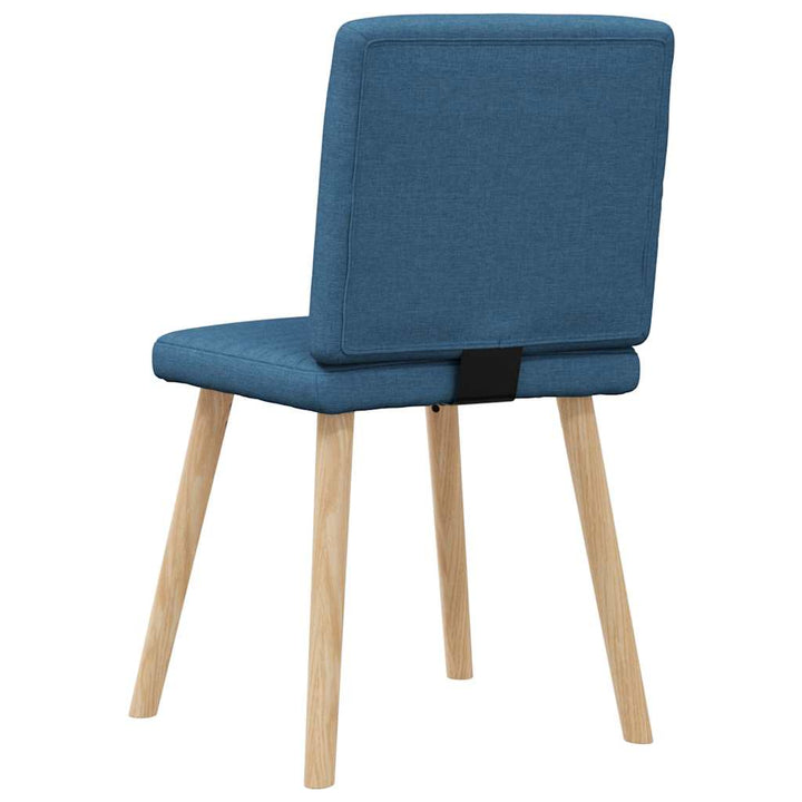 spisebordsstole 6 stk. stof blå