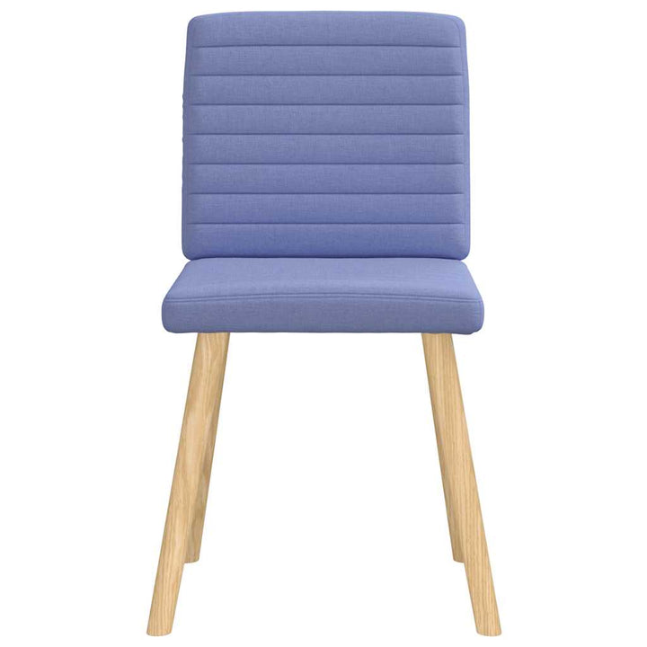 spisebordsstole 6 stk. Jeans blåt stof