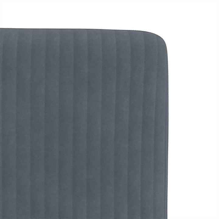 spisebordsstole 6 stk. velour mørkegrå