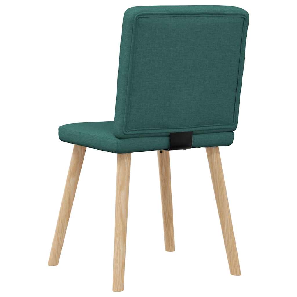 spisebordsstole 6 stk. stof mørkegrøn
