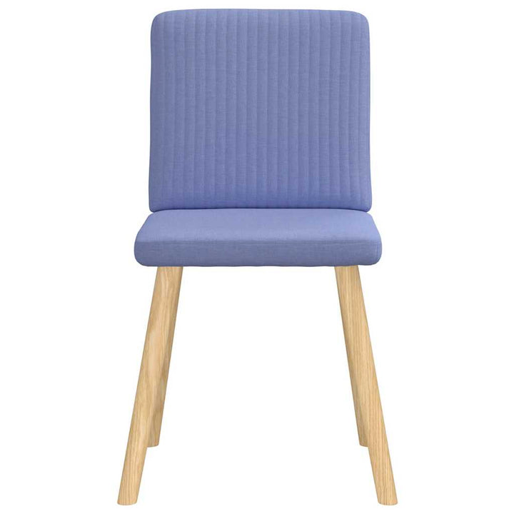 spisebordsstole 6 stk. Jeans blåt stof
