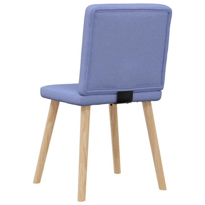spisebordsstole 6 stk. Jeans blåt stof
